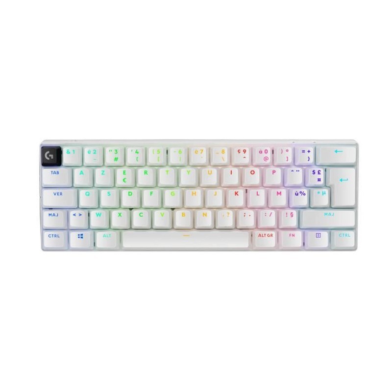 Clavier de jeu sans fil blanc idéal pour libérer votre setup