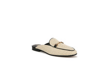 Sam Edelman Women's Linnie Tailored Mules, Size 6.5 Linen Faux Raffia
