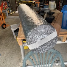 14M off-cut (1.2m wide) Double Bubble Foil Insulation Aluminium Warm Barrier