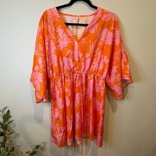 Shein Tropical Floral Mini Dress | Resort Ready Sunset Colors