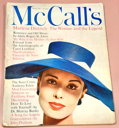McCall's Magazine With Marlene Dietrich On Cover March 1960 Good Condition