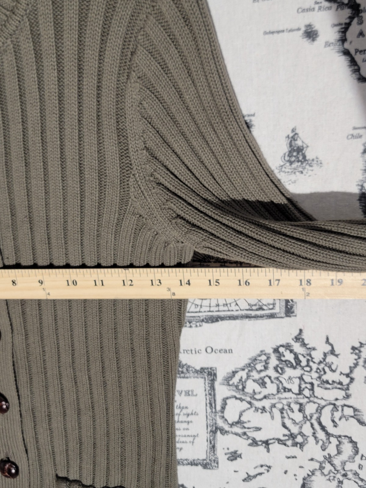 Eight Eight Eight Ribbed Button Front Cardigan Sw… - image 2