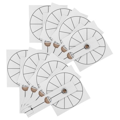 8 Pcs Bedroom Wall Clock Scale Diy Dividing Ruler Assistant Position ...