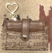 Juicy Couture Brown Wallet with Gold Heart Charm Spring Fling Tab