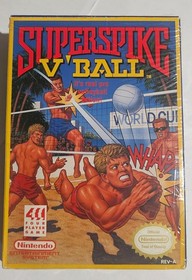 Super Spike V Ball NES (CIB) incluye insertos manuales e fotografiados