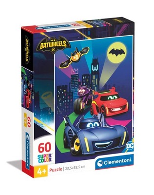Clementoni Batwheels Kinder Puzzle 60 Maxi Teile - Puzzle 33,5 x 23,5 cm für Kin