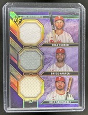 2024 Triple Threads Trea Turner Bryce Harper Kyle Schwarber Jersey Amethyst #/27