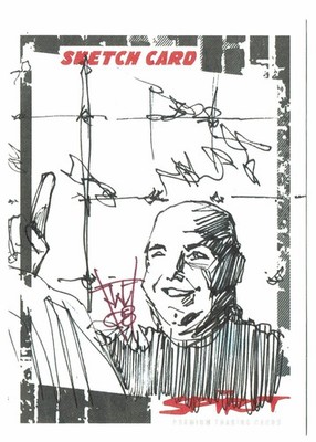 The Spirit Movie Inkworks 2008 Artist Sketch Card SK-22 John Watkins-Chow