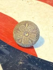 Dug Civil War 💥 🇺🇸 💣 Beautiful Gilt Flower Button Confederate Camp Brandy