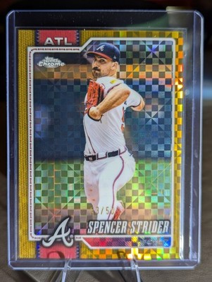 2026 Topps Chrome Spencer Strider GOLD X-Fractor /50 #110 - Braves