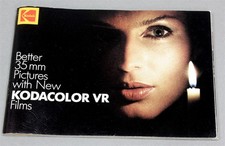 1983 BETTER 35mm PICTURES w/NEW KODACOLOR VR FILMS Kodak Booklet KTP-1 Technique