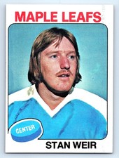1975-76 Topps #132 Stan Weir Toronto Maple Leafs