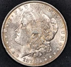 1878-P Morgan Silver Dollar Eight Tail Feathers Almost Uncirculated (AU)