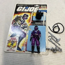 Vintage G.I Joe 1987 Techno Viper 100% Complete With File Card