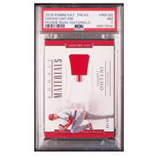 [PSA 7] 2018 Panini Nat Treasures Shohei Ohtani Rookie Dual Materials #RM-SO /99