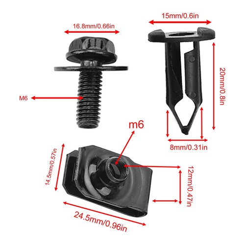 ‘28Pcs Engine Splash Guard Shield Kit Impact Resistant Engine Chassis - Picture 9 of 23