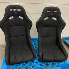 2pc Bride Vios 3 Low Max Style Black Suede Jdm Bucket Seats Pair Xl 2pc Bride Vios 3 Low Max Style Black Suede Jdm Bucket Seats Pair Xl