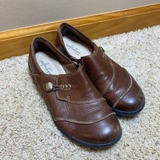 Clarks Cheyn Misha Brown Leather Loafers 6