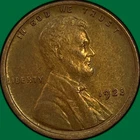 1923 Lincoln Wheat Cent Uncirculated UNC Coin, Faint Cleaning #43444