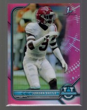 2021-22 Bowman University Chrome Pink Refractor #66 Jordan Battle