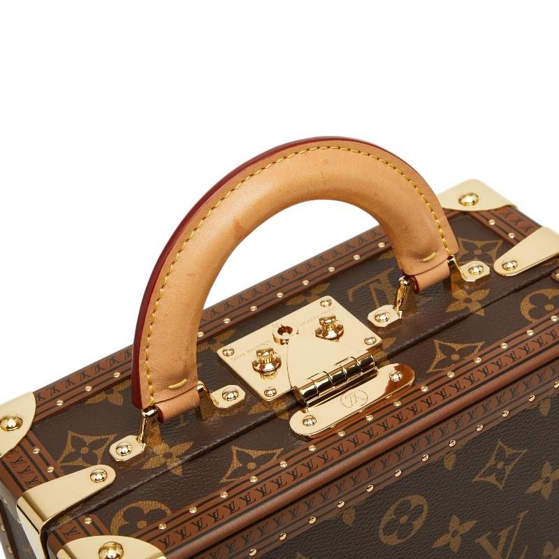 Louis Vuitton Monogram Petite Valise Mini Trunk Handbag 2WAY image 8