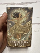 Ethereal Bloom Tarot Cards Deck 78Pcs Flower Theme With Guidebook Divination