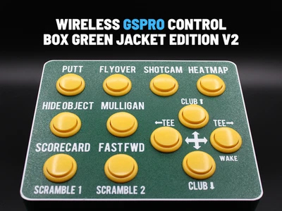Wireless GSPRO Golf Simulator Control Box - Green Jacket Edition - Version 2 - Bild 1 von 2