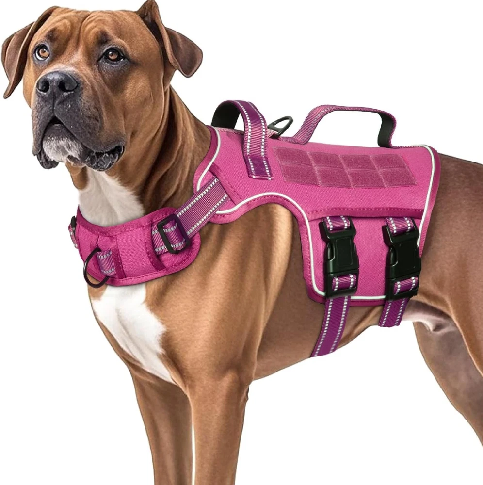 Dog Harness for Large Dogs Heavy Duty, No Pull Tactical Dog Harness