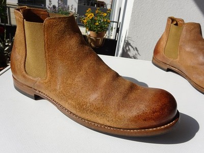 JIL SANDER Damen Goodyear Schuhe Chelsea Stiefel Wildleder Italy Gr.38,5 TOP