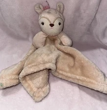Pink Beige Fox Baby Lovey Security Blanket Plush DTU Inc