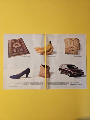 1995 Honda Accord Wagon ''Expected From America'' 2 Page Print Ad