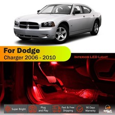 12 X For 2006 - 2010 Dodge Charger Interior Led Lights Bulb Package Kit - Red 12 X For 2006 - 2010 Dodge Charger Interior Led Lights Bulb Package Kit - Red