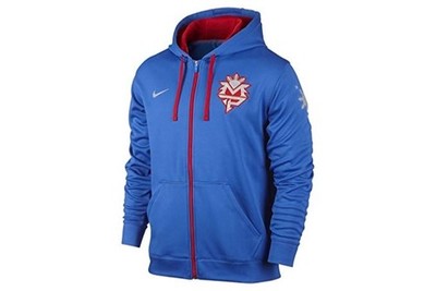 NIKE mens Small MANNY PACQUIAO THERMA FIT Hyperko HOODIE JACKET RARE! Blue 