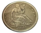 1849-O 50c Seated Liberty Half Dollar. Attractive Circulated Details