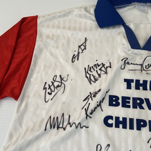 Jersey Football Soccer MONTROSE FC SCOTLAND SIGNED AUTO 2001-2002 SHIRT VINTAGE - Picture 5 of 23