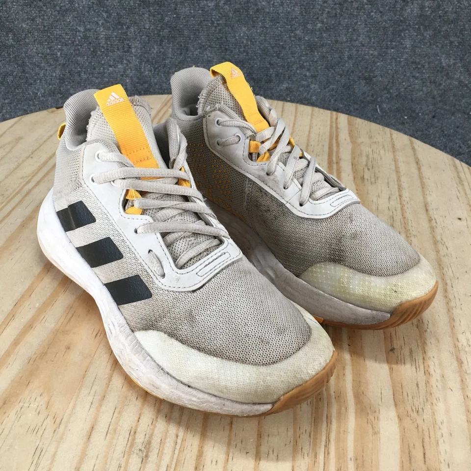 Adidas Shoes Youth 4.5 Own The Game 2.0 Running Sneakers Gray Mesh Low H06418 - Image 3 of 4