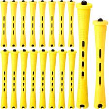 48 Pieces Hair Perm Rods 2 Sizes Plastic Cold Wave Perming Rods Hair Rollers Cur