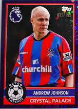 2025-25 Topps Premier League Retro Threads Purple Refractor Andrew Johnson /199