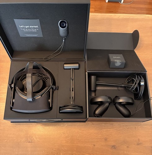Oculous Rift Controllers Oculus Rift VR Headset Black w/ Touch Controllers & Sensors, 90Hz Room ...