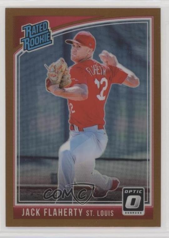 2018 Panini Donruss Optic Rated Bronze Prizm Jack Flaherty #55 Rookie RC 0x4v