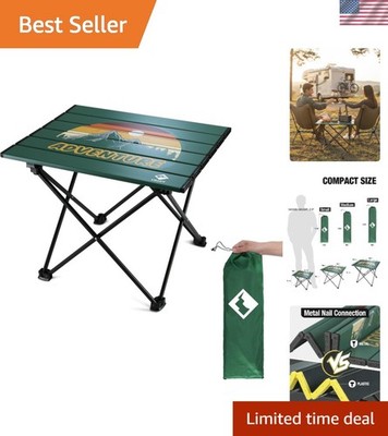 Portable Picnic Table with Lightweight Aluminum Frame and Carry Bag for Travel