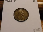1933-D Lincoln Wheat Cent 'Penny' - Nice Fine coin
