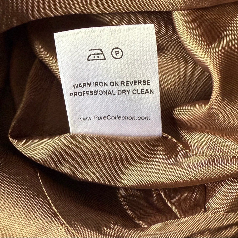 Pure Collection Brown Patterned Pencil Skirt - image 9