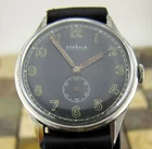 Rare STABILA Unzerbrechlich Military Wristwatch II WW, Steel Case d= 1,3385 in.