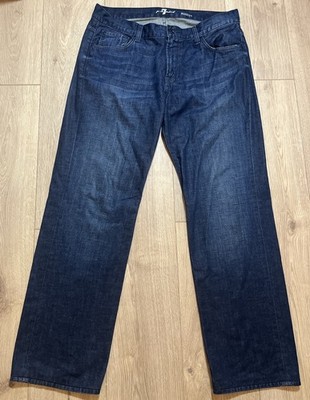 7 For All Mankind Austyn Herren Jeans Gr. W36 - Dark Wash Straight Leg Classic