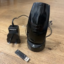 Logitech Mx Air Wireless Laser Mouse Black With Charging Port And USB Dongle