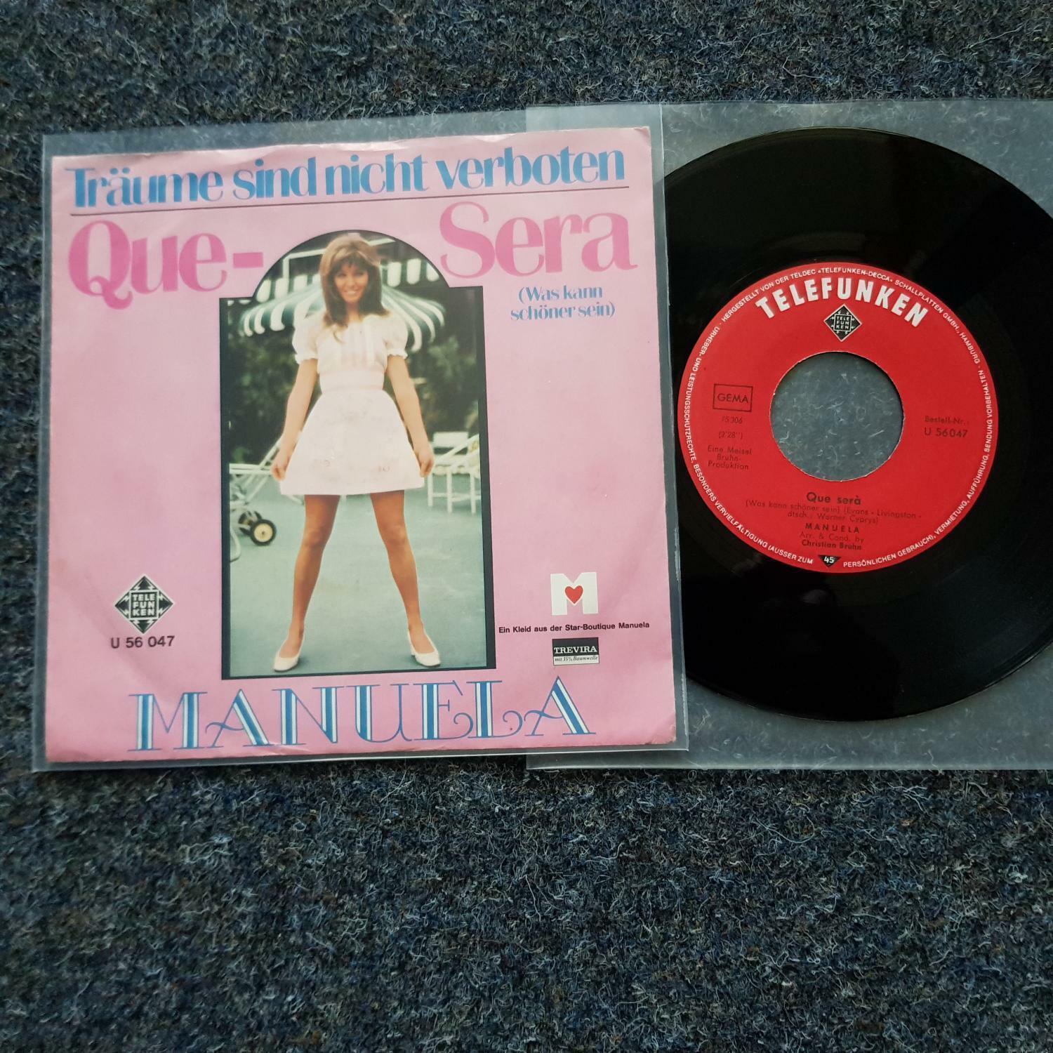 7"" Single Vinyl Manuela - Träume sind nicht verboten/ Que sera / CV Doris Day
