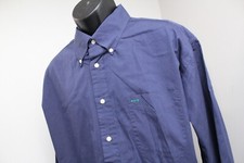 Tommy Hilfiger Dress Shirt Blue Long Sleeve VTG Button Up Mens Size XL