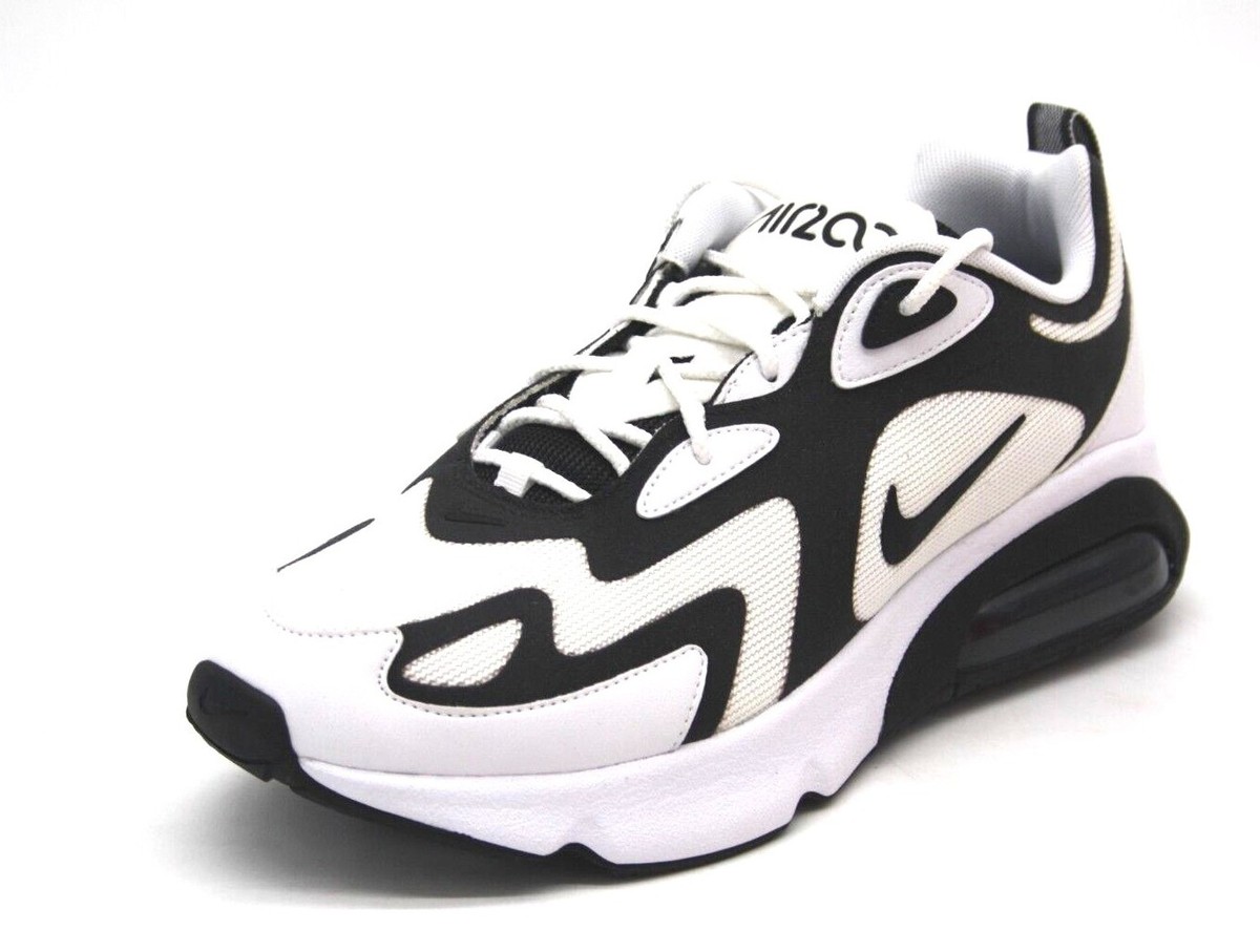 NIKE AIR MAX 200 AQ2568-104 WHITE/BLACK-ANTHRACITE RUNNING SNEAKER