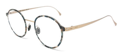 HERREN DAMEN BRILLE EYECON HKV 04-03 RUND GOLD UND MEHRFARBIG BLAU